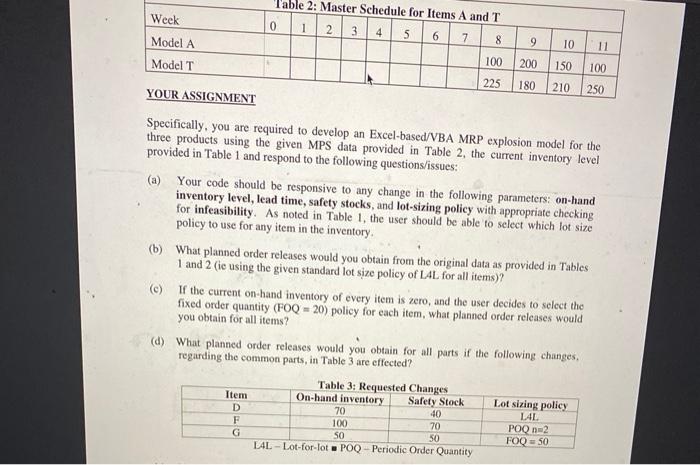 can you answer Table 3 D, F, and G. I am looking