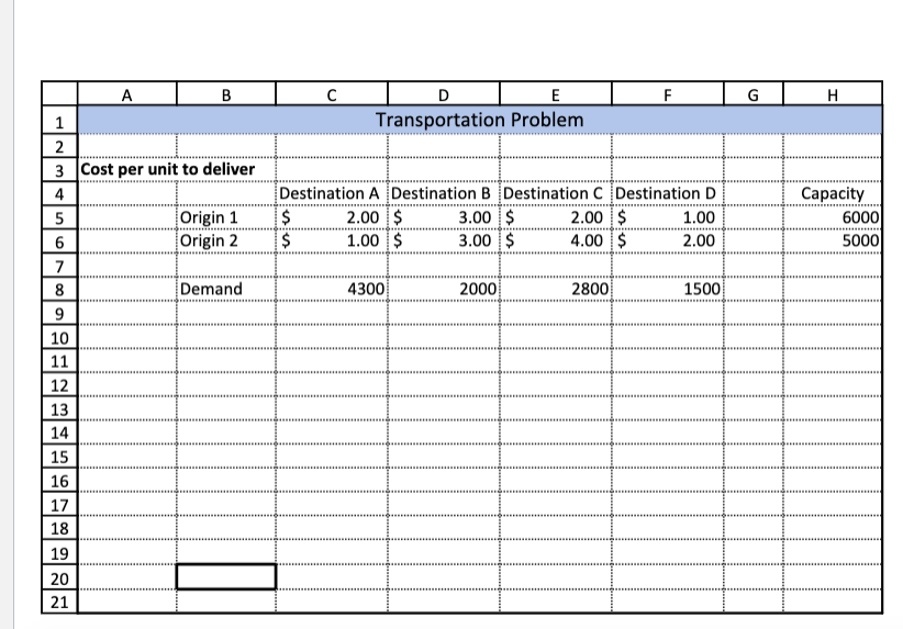 What's the optimum cost for the attached