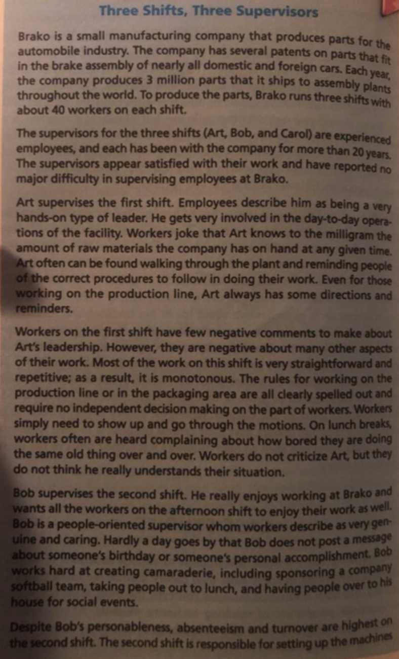 Explain what might happen to the subordinates if