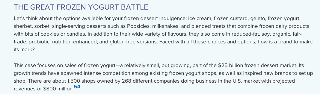 1. perform a SWOT analysis for yogurty's and