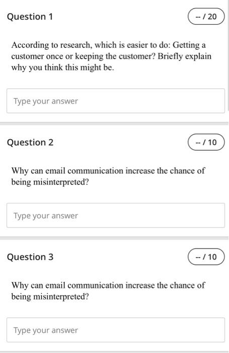answer all questions Question 1 -- /20 According