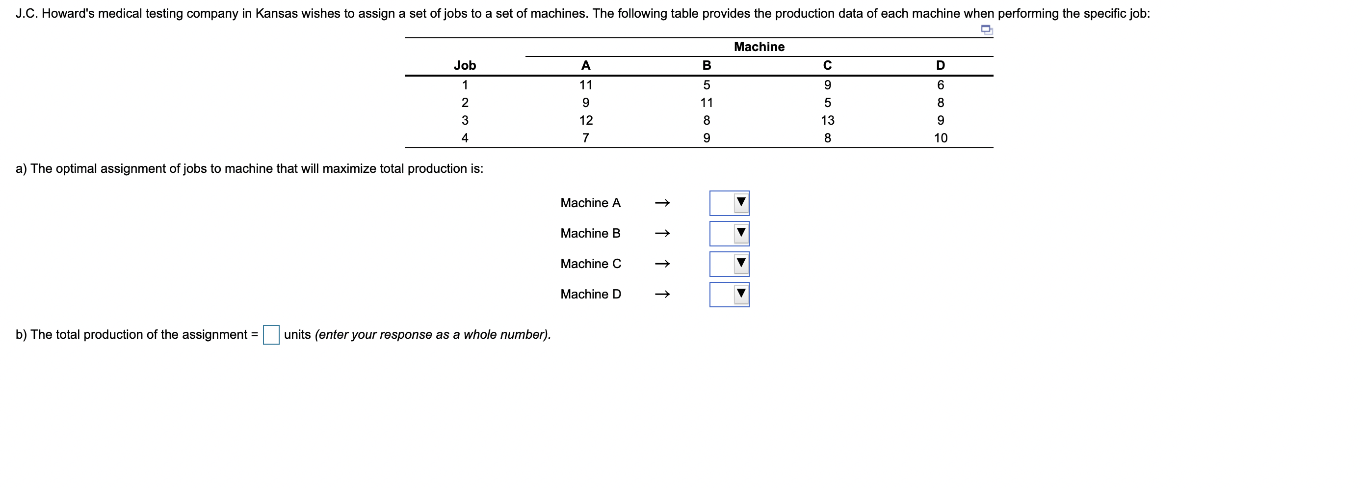 J.C. Howard's medical testing company in Kansas