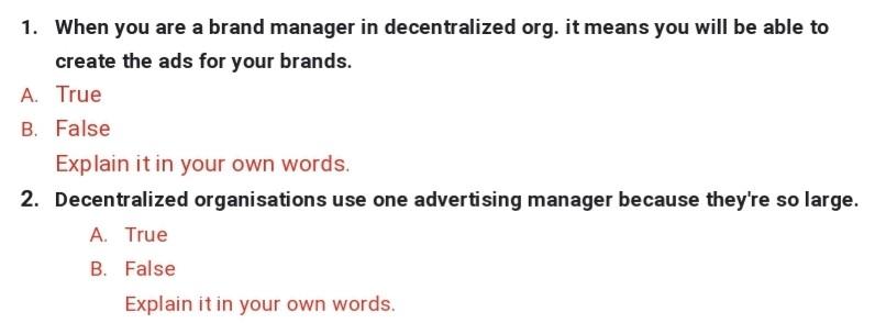 Marketing Plz solve these questions accurately