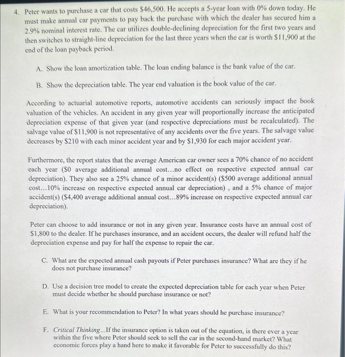 I need the answers hand written . no excel please