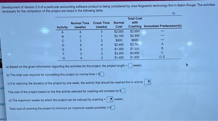 Development of Version 2.0 of a particular
