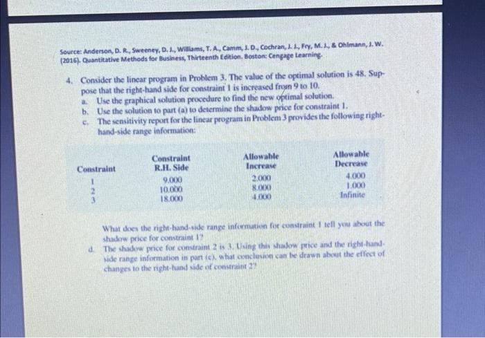 need new answer written text only 3. Consider the