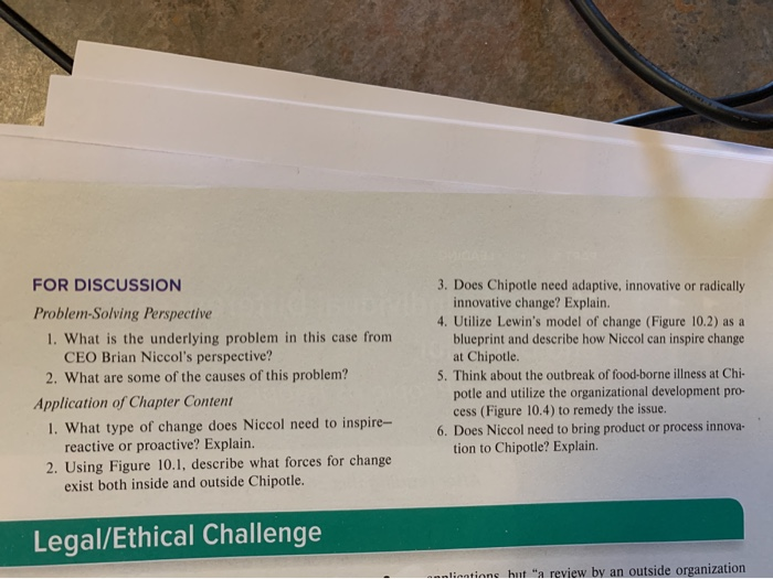 Management in Action Chapter 10 please answer