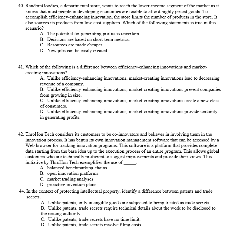 Answer the following question. 40. Random