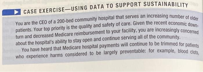 CASE EXERCISE-USING DATA TO SUPPORT