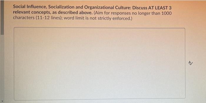 Social Influence, Socialization and