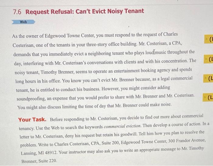 7.6 Request Refusal: Can't Evict Noisy Tenant Web
