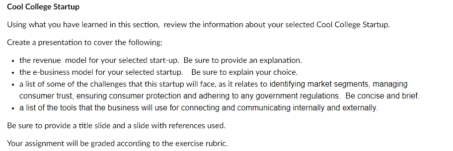 Using the company ReUp Education answer the