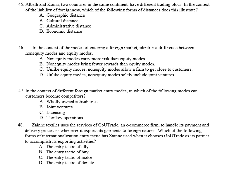 Answer the following question. 45. Albath and