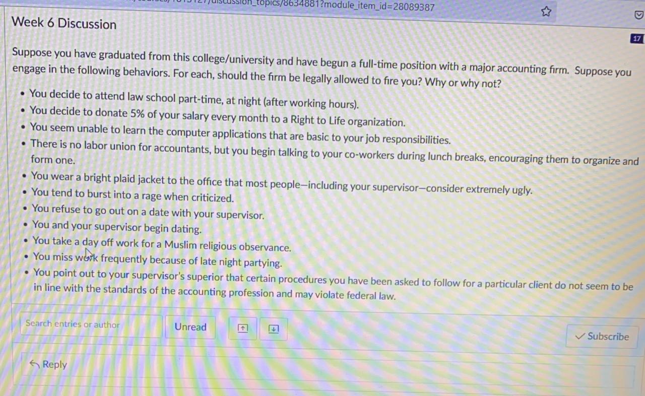 Describe each behaviour and tell the reason why