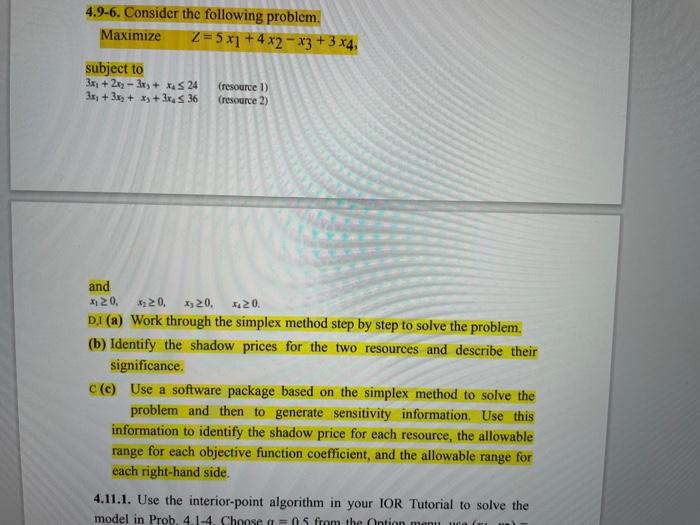 answer using exel please 4.9-6. Consider the