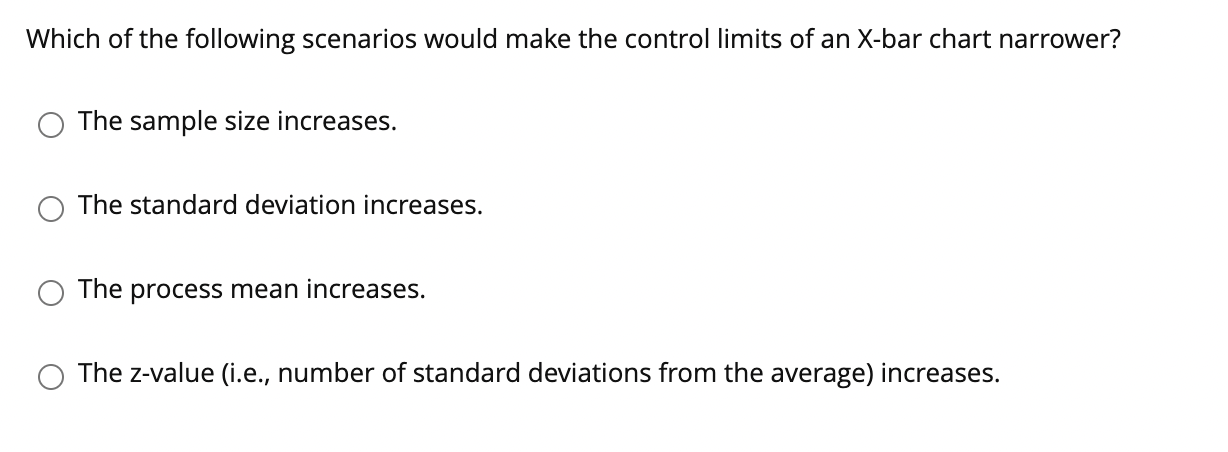 Which of the following scenarios would make the