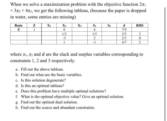 can you please solve part D, E, F, G, H When we