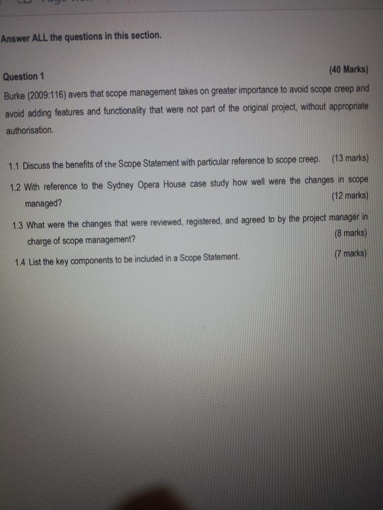 Answer ALL the questions in this section.