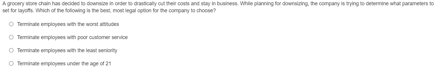 A grocery store chain has decided to downsize in