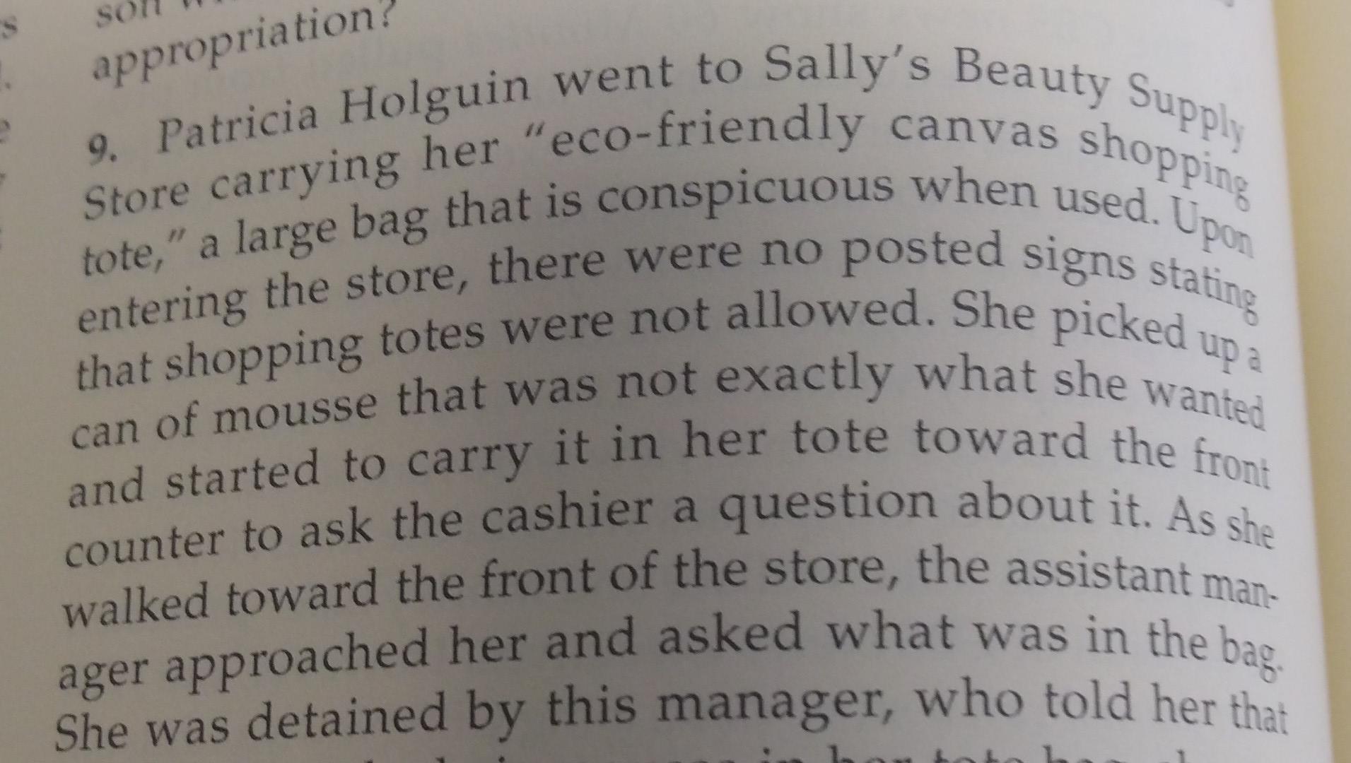 answer the question at the end SO appropriation