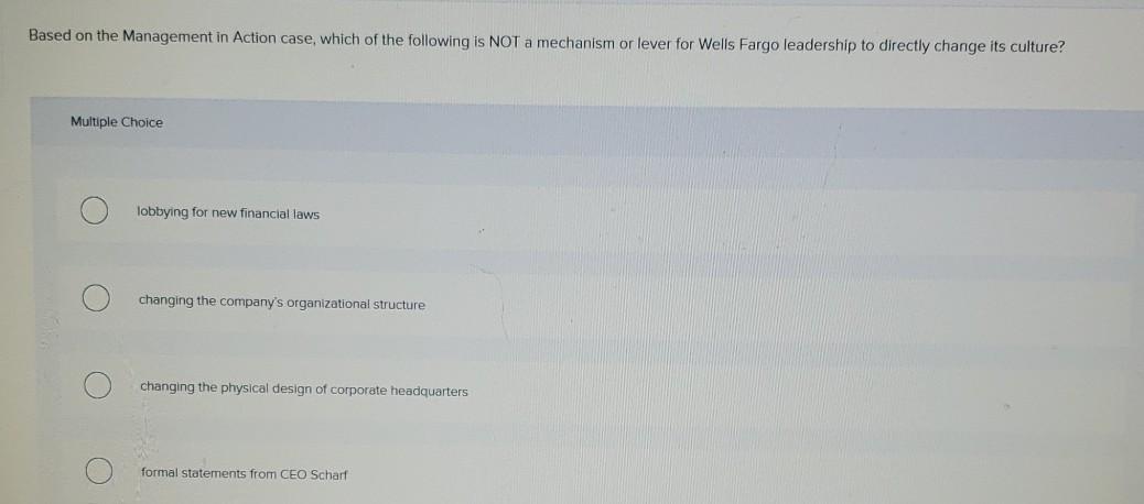 Based on the Management in Action case, which of