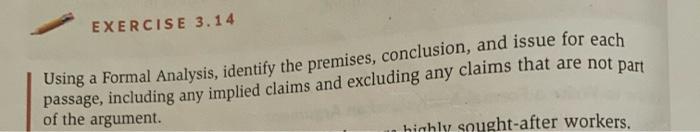 just number 13 and 17 please. EXERCISE 3.14 Using