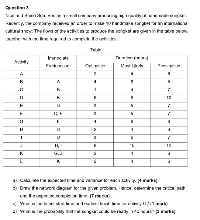 PLEASE ANSWER ALL THE QUESTIONS Question 3 Nice