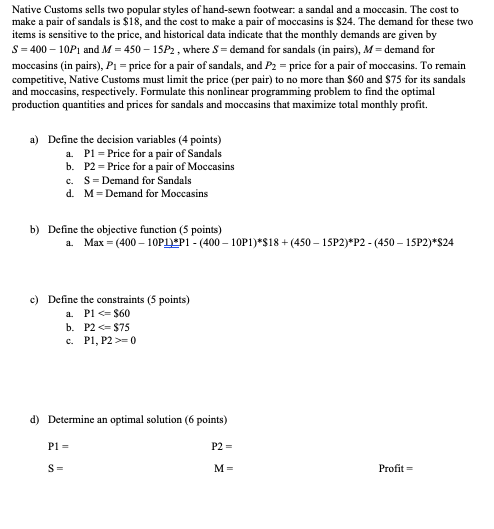 Native Customs sells two popular styles of