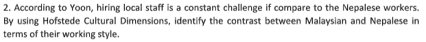 2. According to Yoon, hiring local staff is a