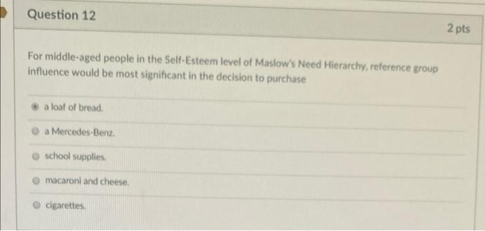 needs help!! Question 10 2 pts When consumers set