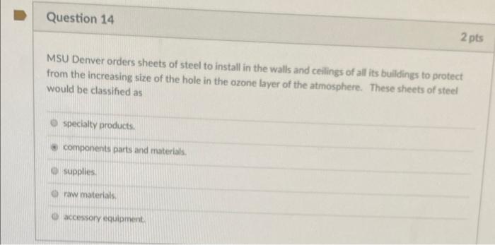 needs help!! Question 10 2 pts When consumers set