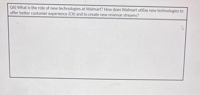 Q6) What is the role of new technologies at