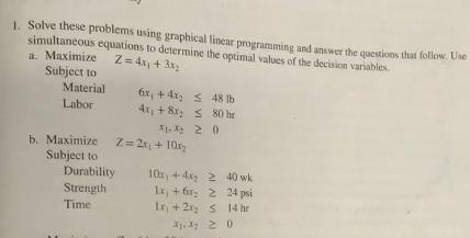Need to solve using excel solver. Having troubles