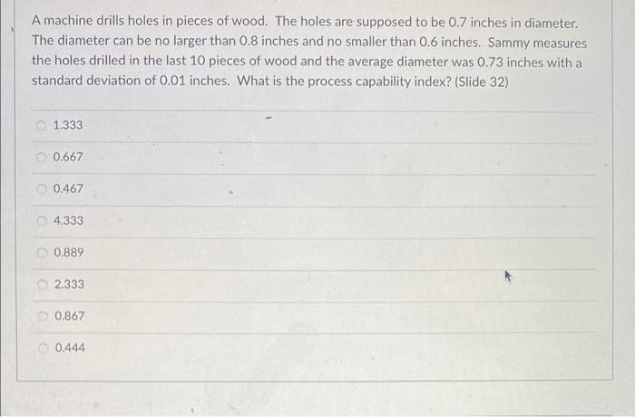 A machine drills holes in pieces of wood. The