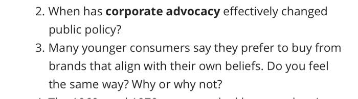 When has corporate advocacy effectively changed