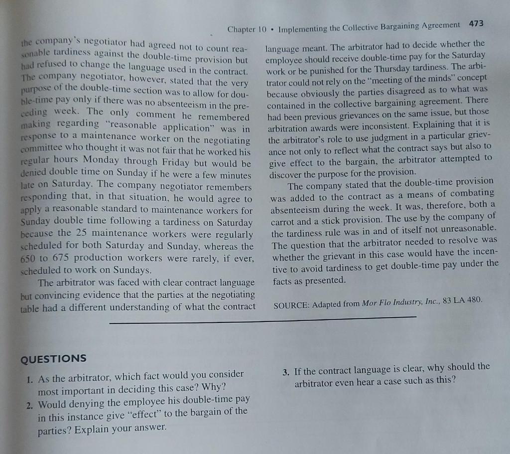 CASE S T U DIES Case Study 10-1 Contract