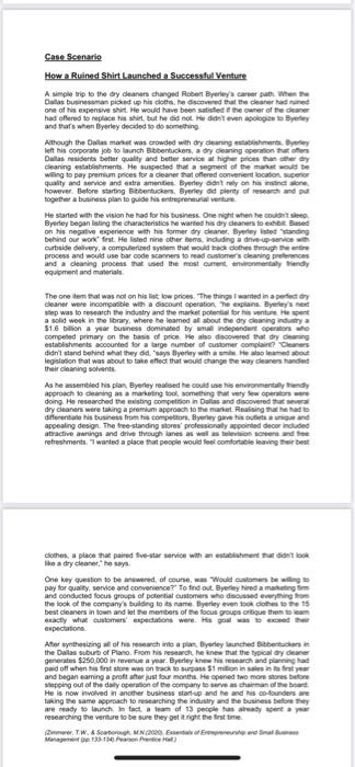 Case Scenario How a Ruined Shirt Launched a