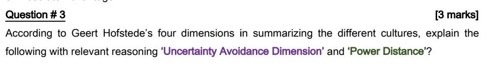 Question # 3 [3 marks] According to Geert