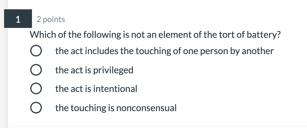 1 2 points Which of the following is not an