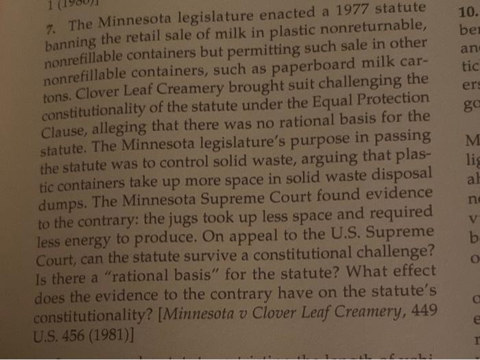 10. bei an tic ers ga 7. The Minnesota