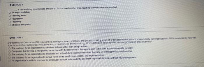 In the tendency to antichate and act on future