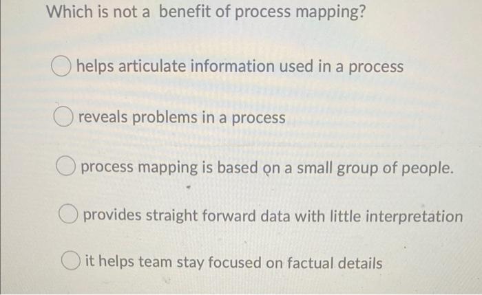 Which is not a category of process improvement?