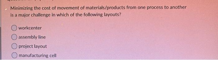 Minimizing the cost of movement of