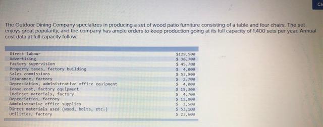 CH The Outdoor Dining Company specializes in