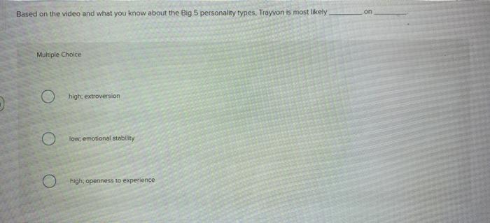 on Based on the video and what you know about the