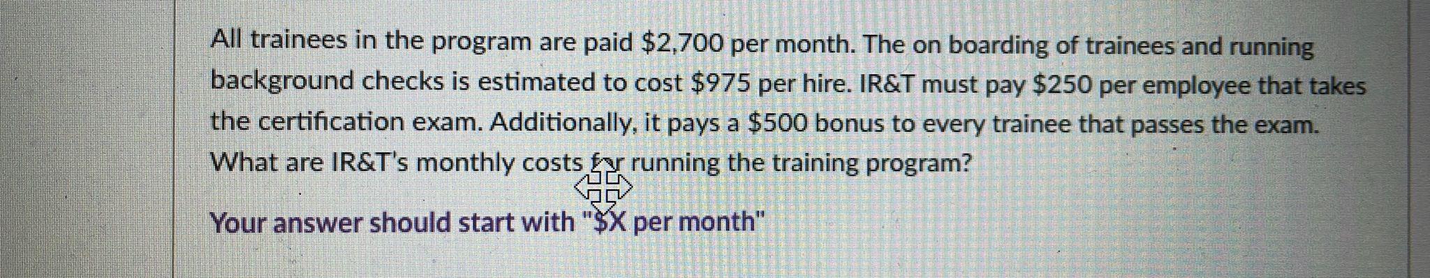 The following information applies to this