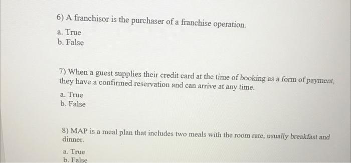6) A franchisor is the purchaser of a franchise