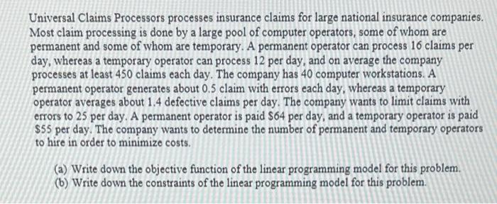 Universal Claims Processors processes insurance