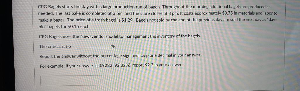CPG Bagels starts the day with a large production
