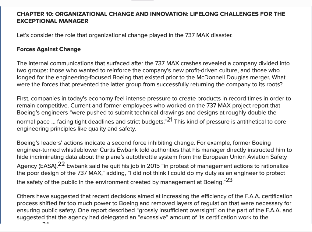Requirea information Boeing Continuing Case-Part